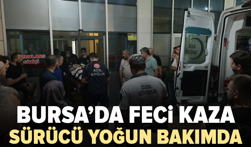Bursa’da motosiklet kazası: Genç sürücü ağır yaralandı