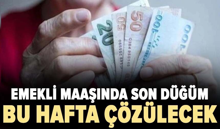 Emekli maaşında son düğüm bu hafta çözülecek