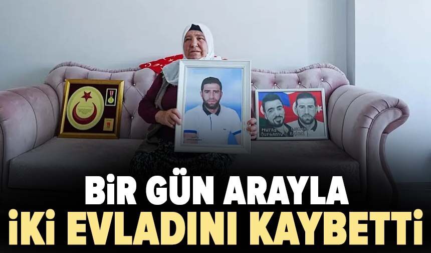 Bir gün arayla iki evladını kaybetti