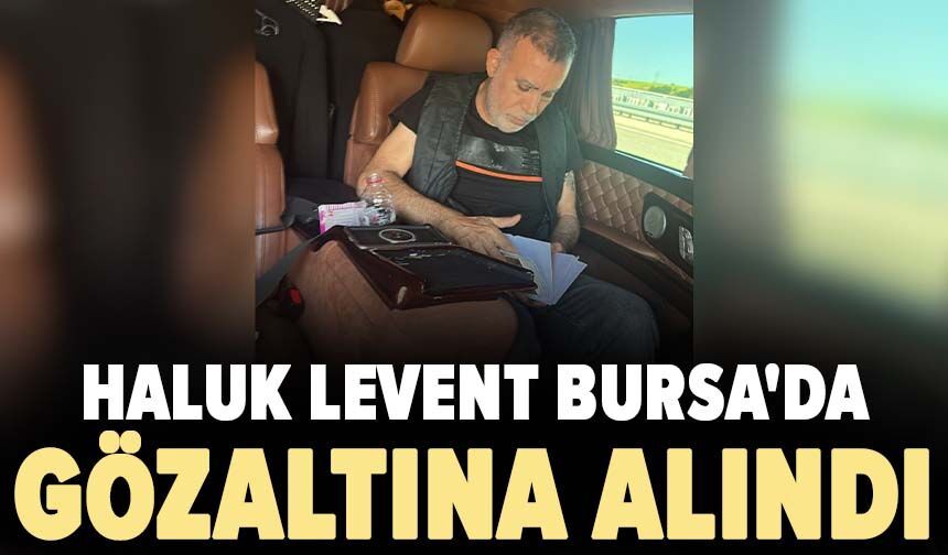 Haluk Levent Bursa'da gözaltına alındı
