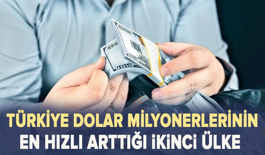 Türkiye dolar milyonerlerinin en hızlı arttığı ikinci ülke