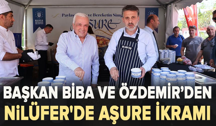 başkan Biba ve özdemir’den Nilüfer'de aşure ikramı