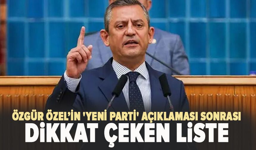 83 Milletvekilinden Oluşan Kurucular Listesi Açıklandı