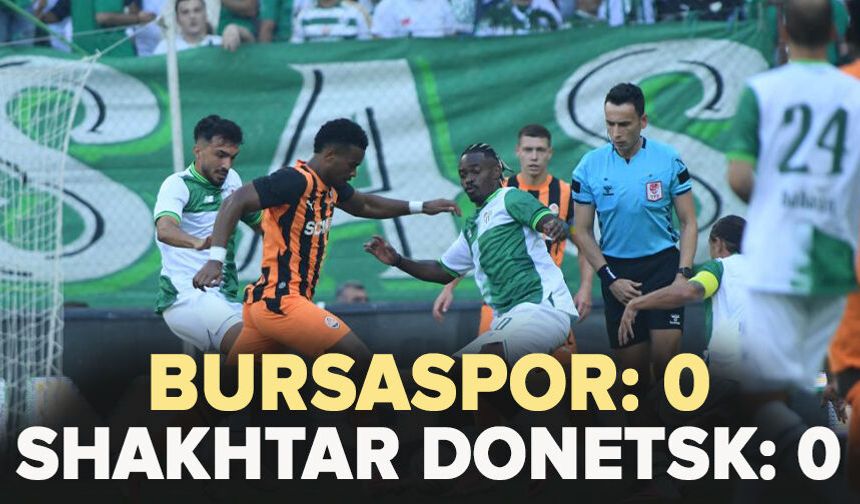Hazırlık maçı: Bursaspor: 0 - Shakhtar Donetsk: 0