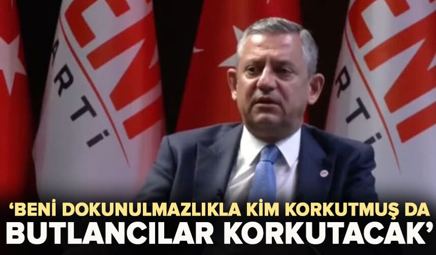 Özgür Özel: ‘Beni dokunulmazlıkla kim korkutmuş da butlancılar korkutacak’