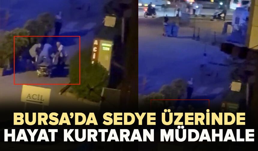 Kadın doktordan sedye üzerinde hayat kurtaran müdahale
