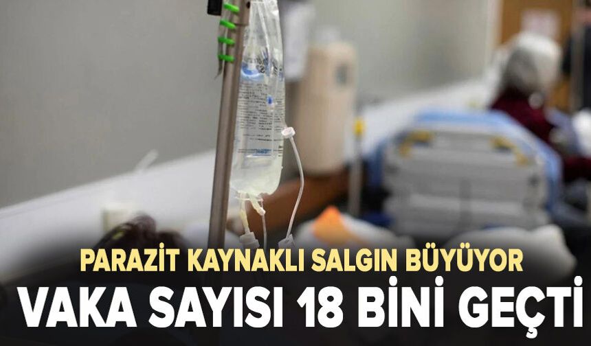 Parazit kaynaklı salgın büyüyor vaka sayısı 18 bini geçti