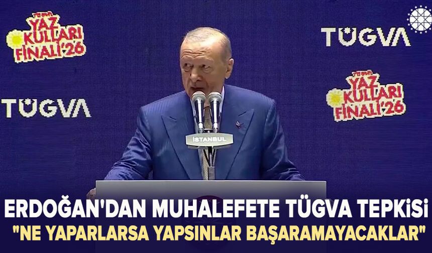 Erdoğan: TÜGVA'yı hedef alıyorlar; bu milletin tertemiz evlatlarını kirli oyunlarına alet edemezler!