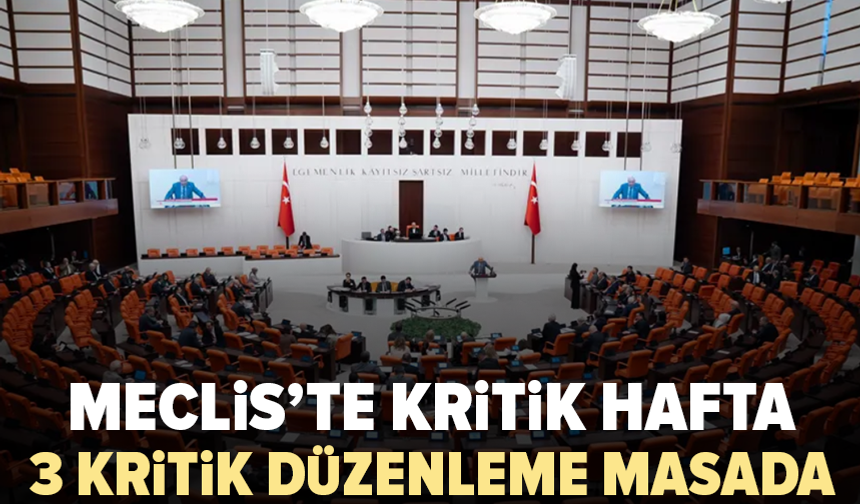 Meclis’te milyonları ilgilendiren kritik hafta