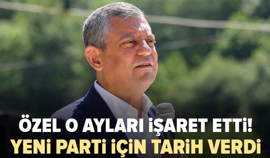Özgür Özel yeni partinin kuruluşu için tarih verdi