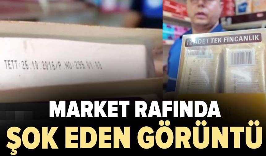 Market raflarında şok eden görüntü