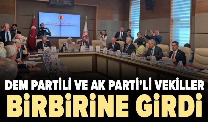 DEM Partili ve AK Parti'li vekiller birbirine girdi