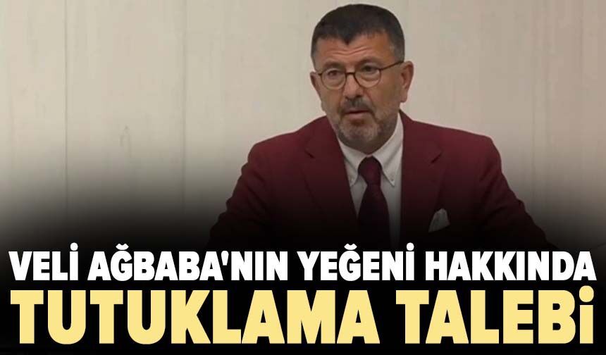Veli Ağbaba'nın yeğeni hakkında tutuklama talebi