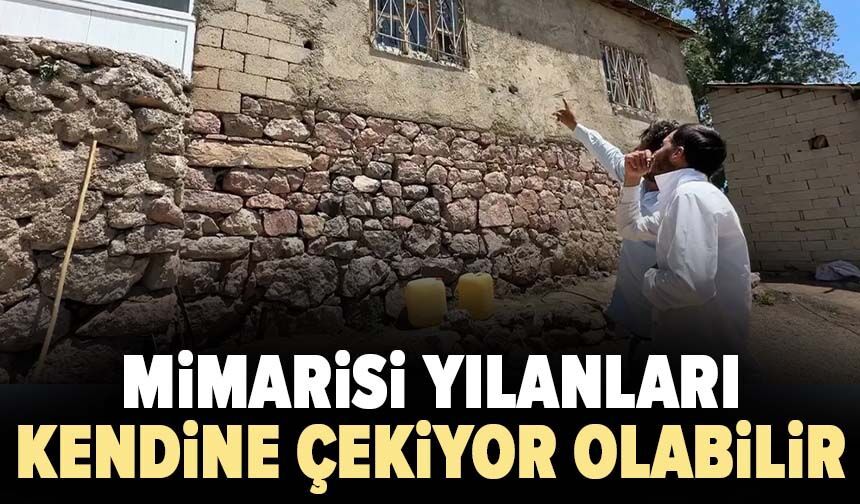 Mimarisi yılanları kendine çekiyor olabilir