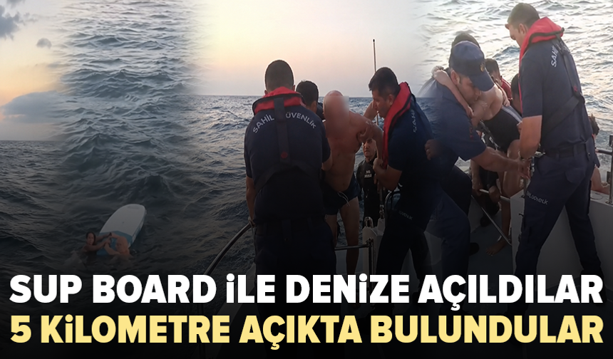 Denizde korku dolu saatler: Baba ve kızı kurtarıldı
