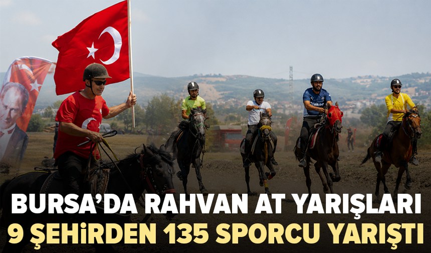 Bursa’da 135 sporcu rahvan at yarışlarında kıyasıya mücadele etti