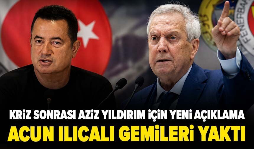 Acun Ilıcalı’dan Aziz Yıldırım’a sert tepki