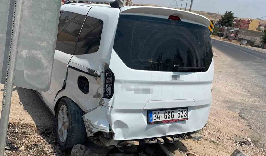 Siirt'te maddi hasarlı trafik kazası