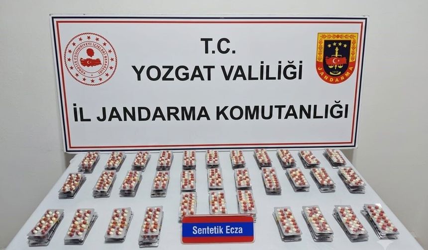 Yozgat'ta bin 848 adet uyuşturucu hap ele geçirildi