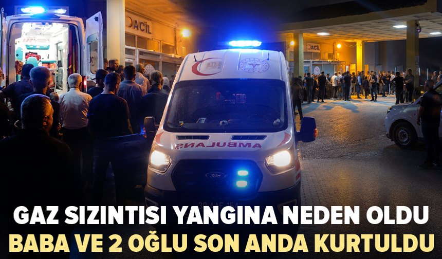 Seyir halindeyken yangın çıktı: 3 kişi ölümden döndü
