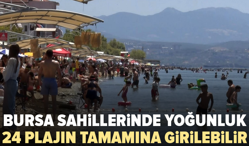 Bursa’da sıcaklardan bunalan sahillere koştu