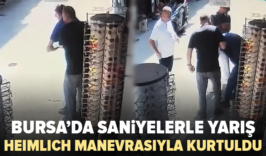 Bursa’da boğazına sakız kaçan kurye ölümden döndü