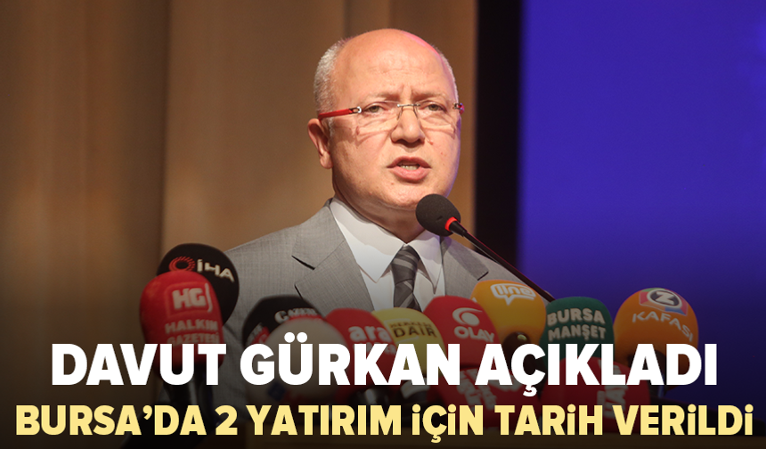 Bursa’da hastane ve hızlı tren için tarih verildi