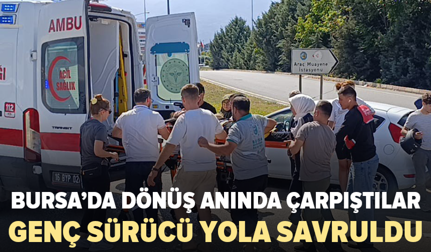 Bursa’da motosiklet ile otomobil çarpıştı: 1 ağır yaralı