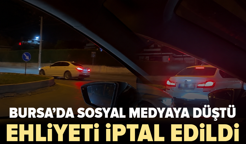 Bursa'da drift pahalıya patladı: 140 bin TL ceza