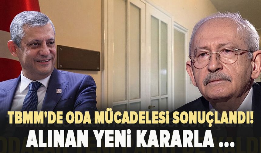 TBMM'de oda mücadelesi sonuçlandı! Alınan yeni kararla ...