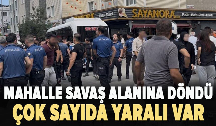 Bursa'da mahalle savaş alanına döndü