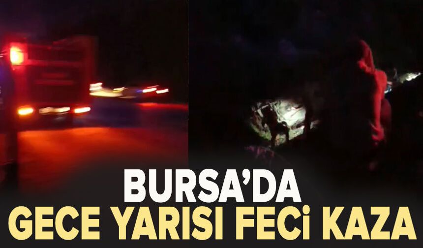 Bursa'da kontrolden çıkan otomobil şarampole uçtu: Sürücü hayatını kaybetti