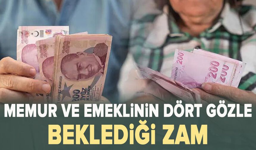 Memur ve emeklinin dört gözle beklediği zam oranında 2 senaryo var!