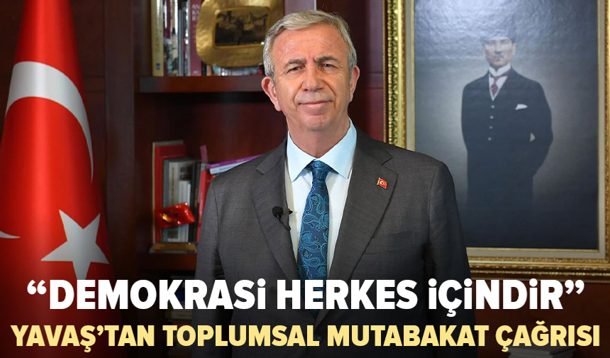 Mansur Yavaş’tan çerçeve yasa çıkışı: “Gerçek barış yalnızca bir kanun çıkarmakla kurulmaz”