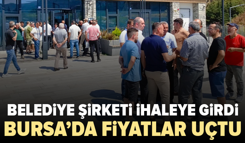 Bursa'da iş yeri ihalesi esnafı ayağa kaldırdı