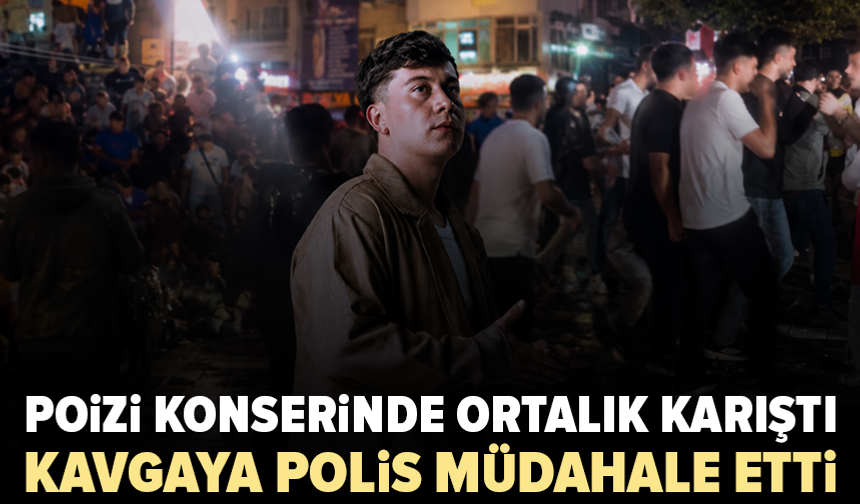 Poizi konserinde kavga çıktı: Tekme ve yumruklarla birbirlerine saldırdılar