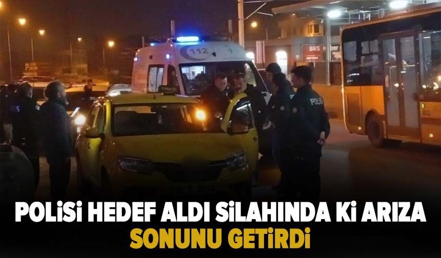 Polisi hedef aldı silahındaki arıza sonunu getirdi