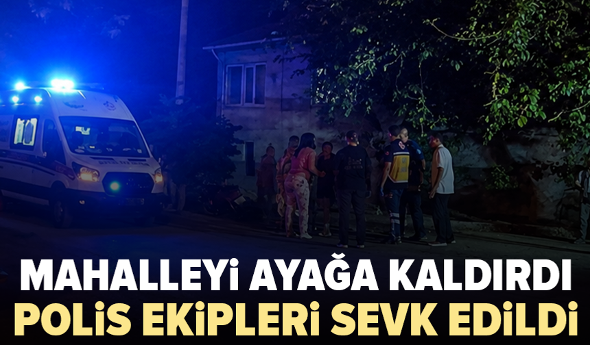 Aile içi kavga sokağa taştı: 2 kişi polis merkezine götürüldü