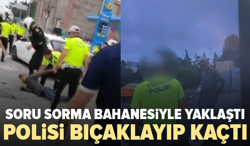 Polise bıçaklı saldırı: Şüpheli vurularak yakalandı