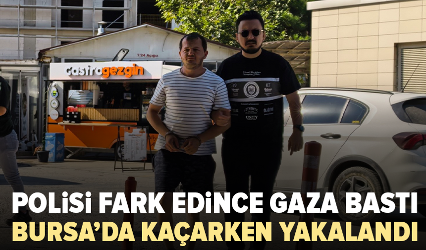 Bursa’da polisten kaçan şüpheli kovalamacayla yakalandı