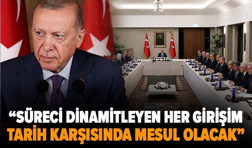 Erdoğan’dan Terörsüz Türkiye mesajı: “Süreci dinamitleyen her girişim tarih karşısında mesul olacak”