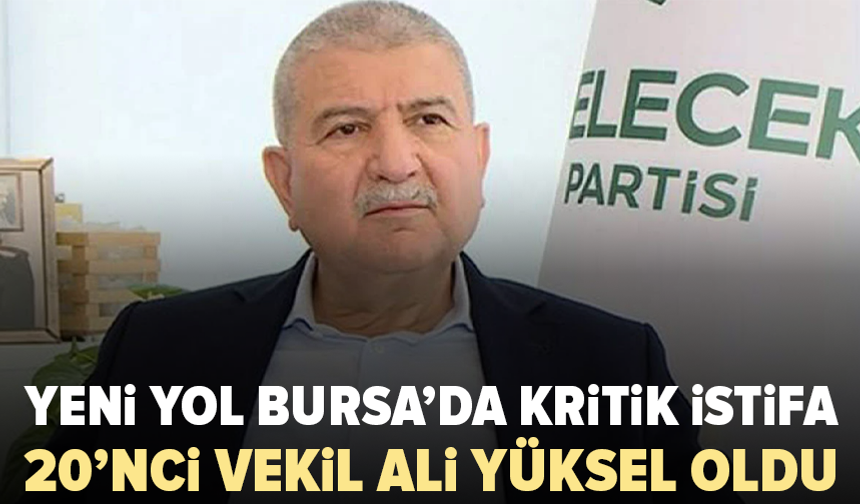 Bursa Milletvekili Cemalettin Kani Torun Yeni Yol’dan istifa etti