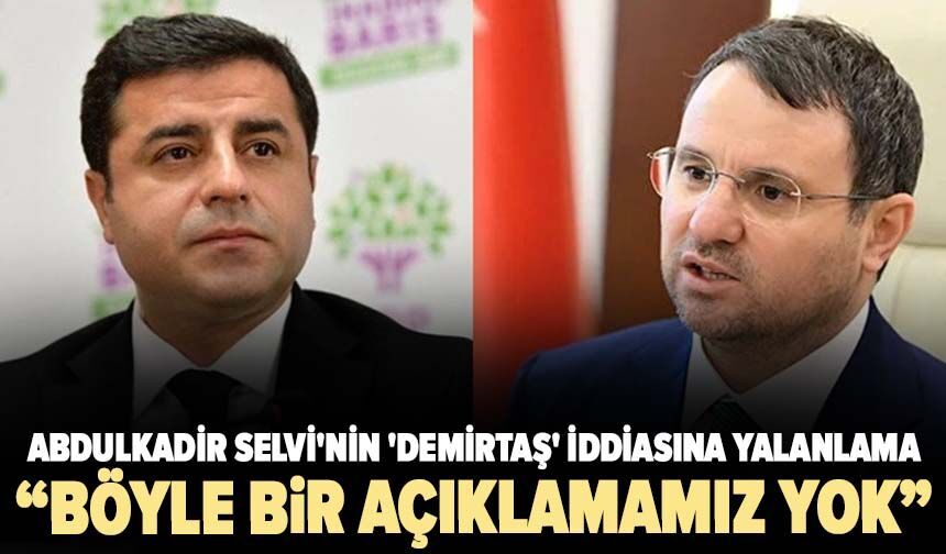 Abdulkadir Selvi'nin 'Demirtaş' iddiasına yalanlama