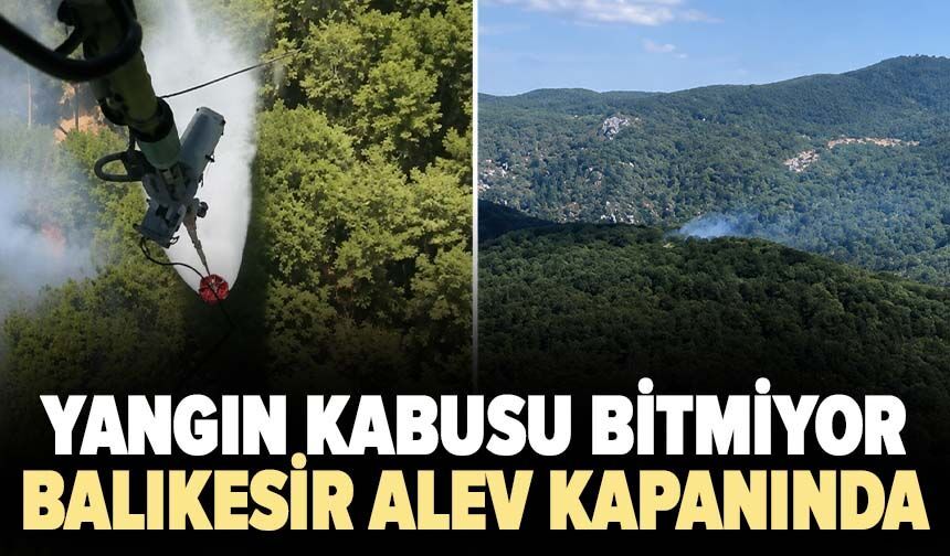 Yangın kabusu bitmiyor! Balıkesir alev kapanında