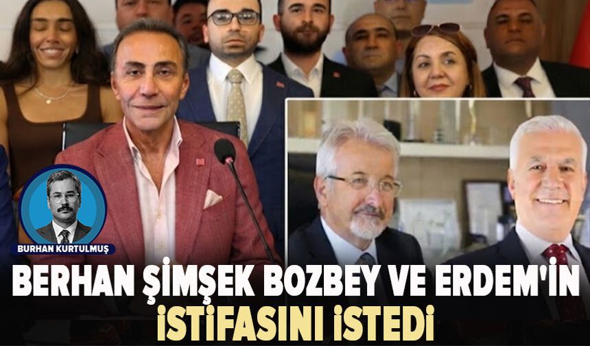 Berhan Şimşek Bozbey ve Erdem'in istifasını istedi
