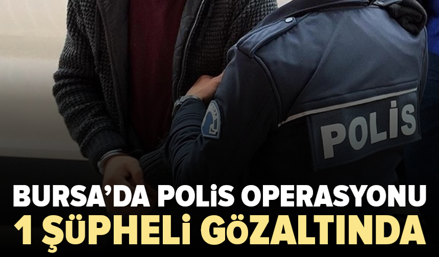 Bursa’da sentetik ecza operasyonu: 1 gözaltı