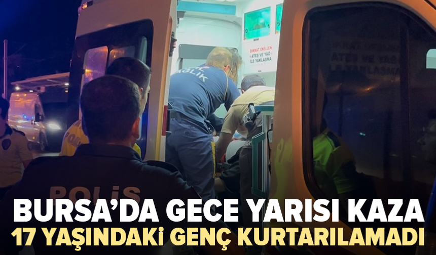 Bursa’da bariyerlere çarpan genç sürücü kurtarılamadı
