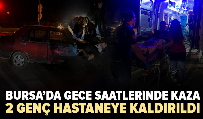 Bursa’da motosiklet ile otomobil çarpıştı: 2 genç yaralandı
