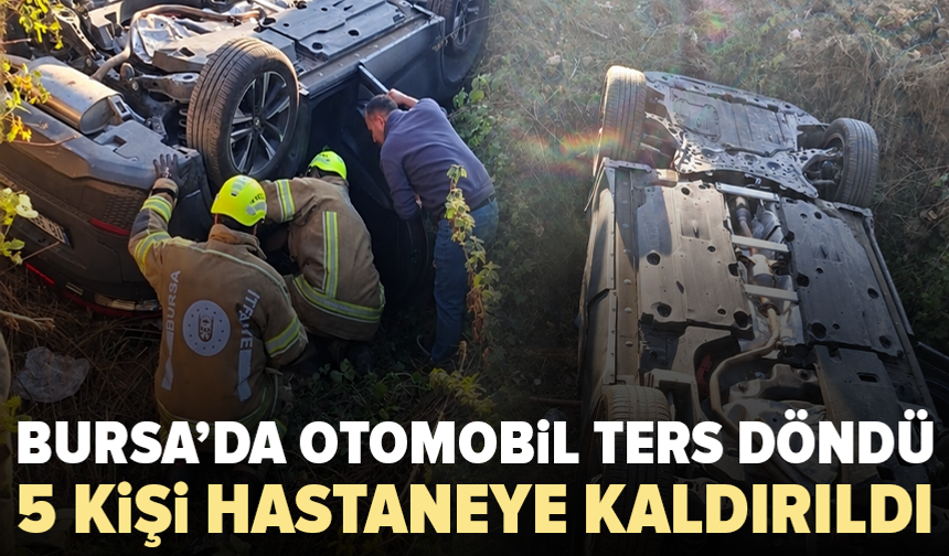 Bursa’da geri manevrada kontrolden çıktı: 5 yaralı