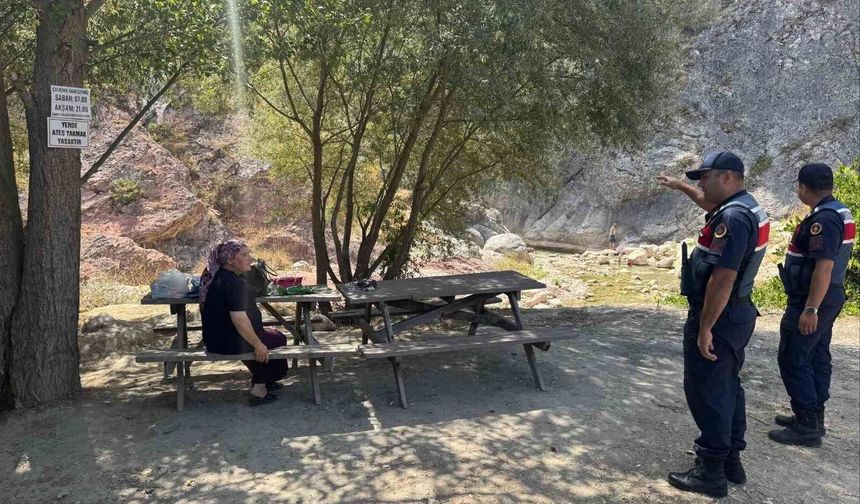 Harmankaya Kanyonu'nda ziyaretçilere yangın ve boğulma uyarısı